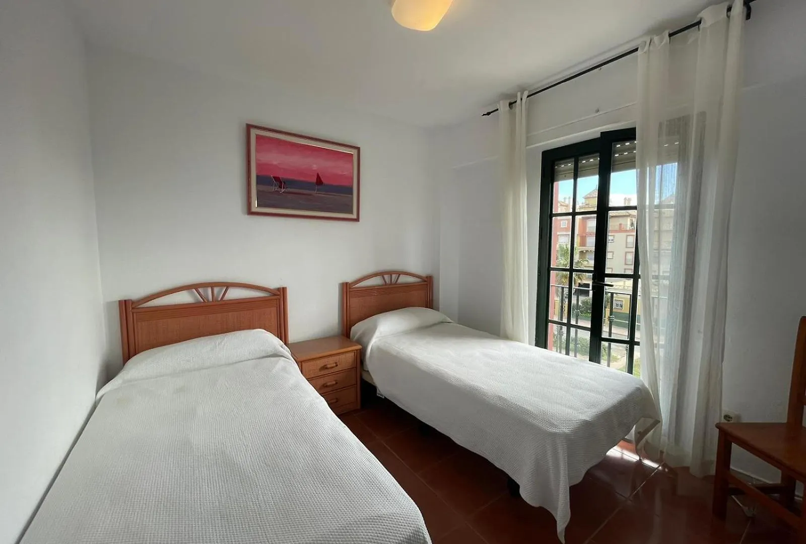Apartment Atico Frontal Al Mar, Tres Dormitorios En Alcaudon Isla Canela Spanien